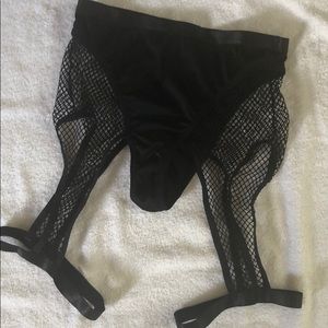 Mesh shorts high waisted dollskill